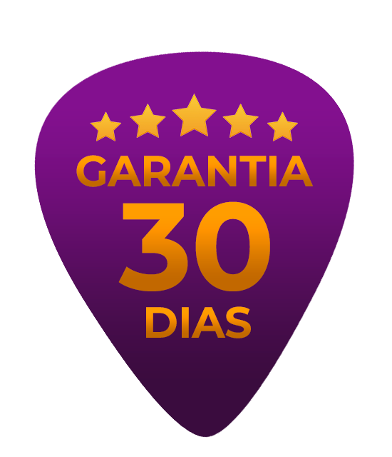 Selo de garantia de 30 dias do curso de cavaquinho