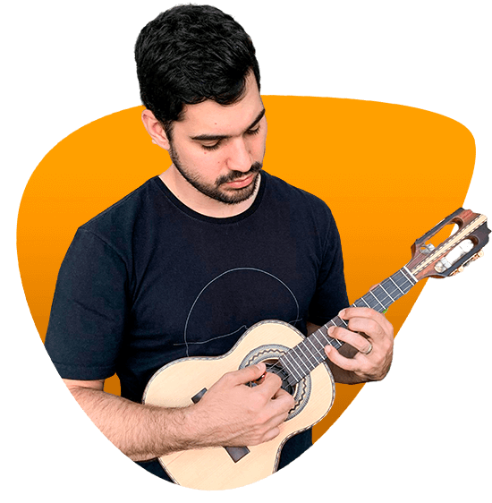 Ilustração do método Do Zero ao Pagode de cavaquinho